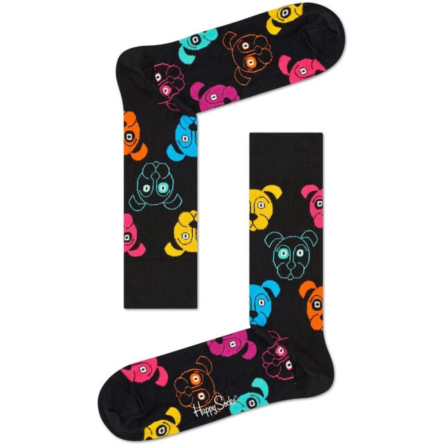 Happy Socks dog maat 47-51 Happy Socks - Dog - Zwart  Maat 47-51 large