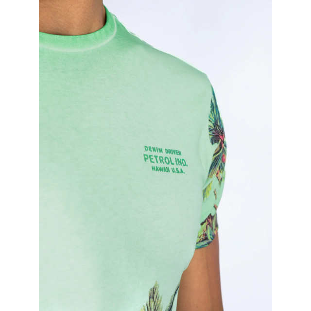 Petrol Industries Men t-shirt met botanische print M-1040-TSR673 large