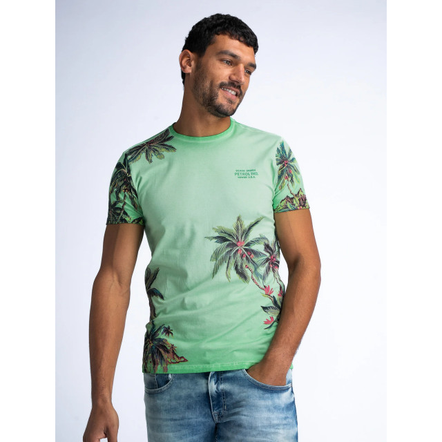 Petrol Industries Men t-shirt met botanische print M-1040-TSR673 large