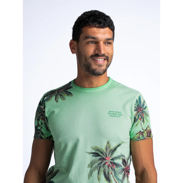 Petrol Industries Men t-shirt met botanische print M-1040-TSR673 large