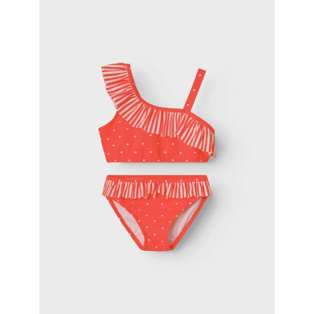 Name It Meisjes bikiniset kinderen nmfzedot hartjes print 13226747-Rood large