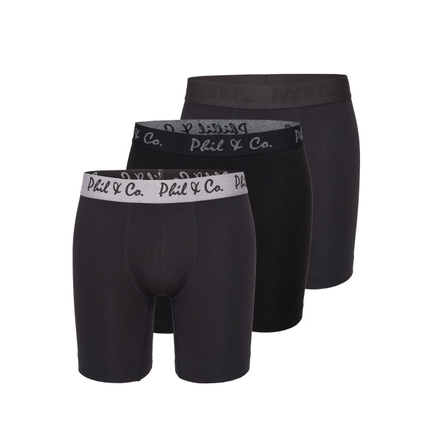 Phil & Co Boxershorts heren met lange pijpen boxer briefs 3-pack HB-PH-130 large