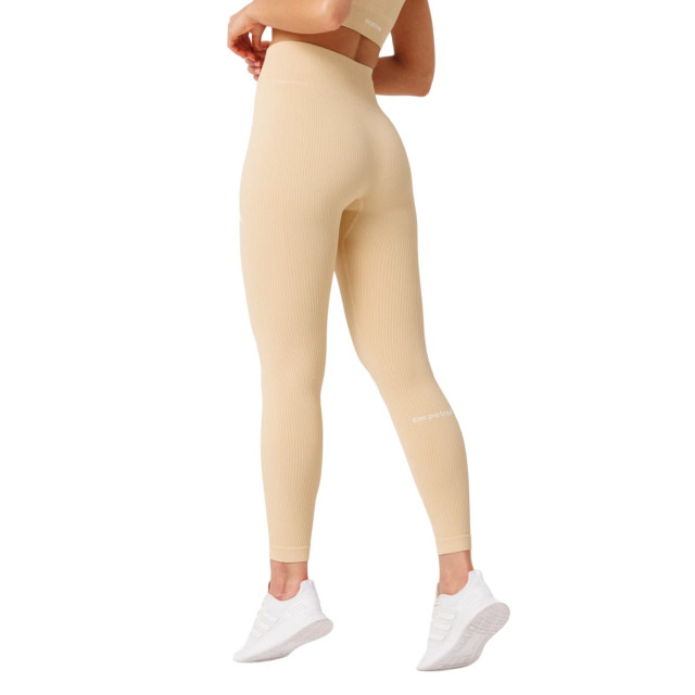 Carpatree Dames naadloos geribde legging hoge taille UTCC148_doublecreamyellow large