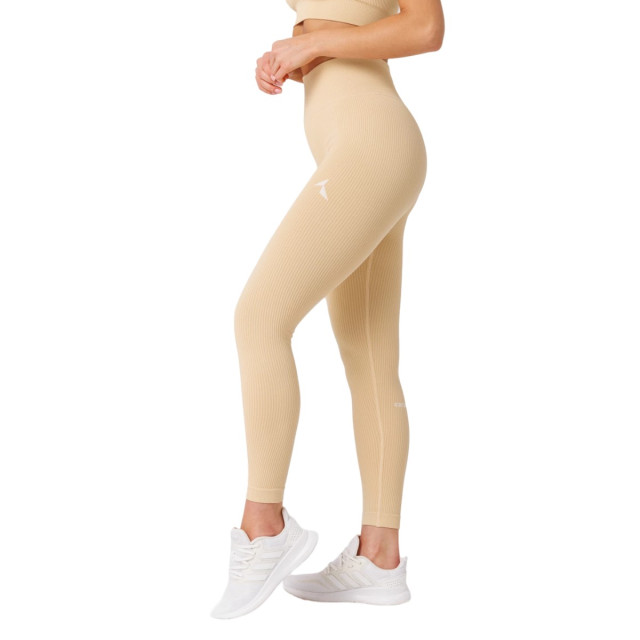 Carpatree Dames naadloos geribde legging hoge taille UTCC148_doublecreamyellow large