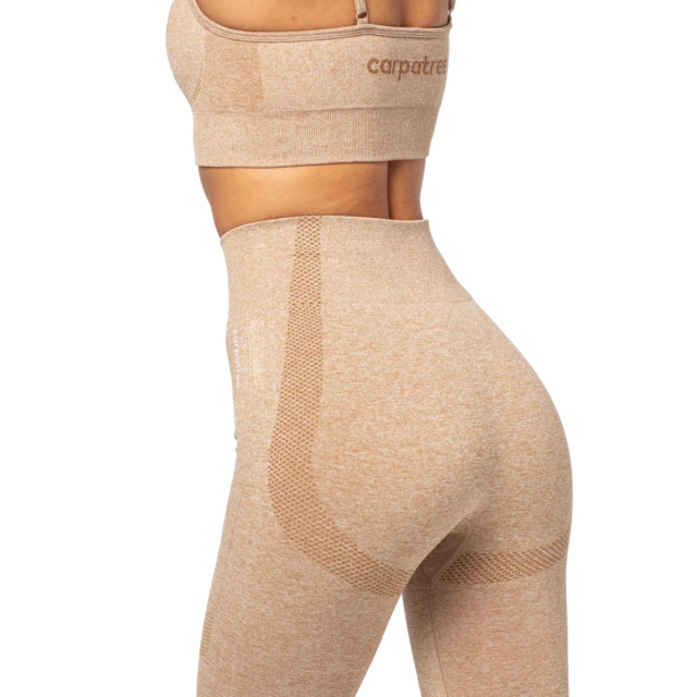 Carpatree Dames vibe melange naadloze legging UTCC162_beige large