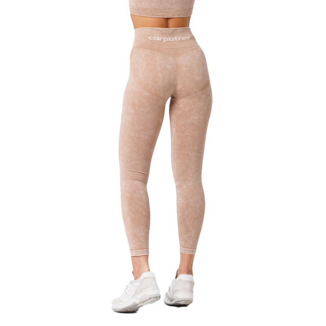 Carpatree Dames stone wash naadloze legging UTCC146_beige large