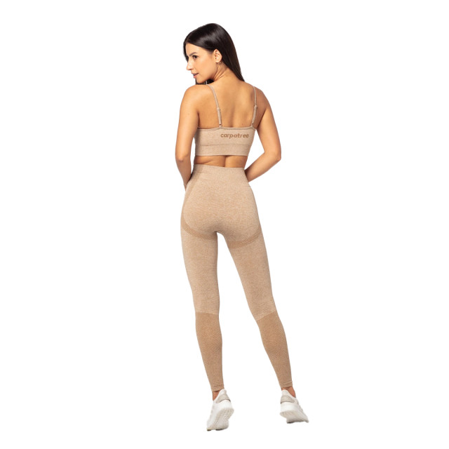 Carpatree Dames vibe melange naadloze legging UTCC162_beige large