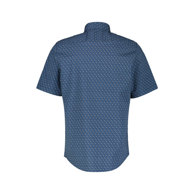 Lerros Heren overhemd Het shirt met korte mouwen voor heren met bloemenprint van LERROS in zachte katoenkwaliteit met button-down kraag en logosteek. Een casual, zomerse overhemdstijl voor elke dag. large