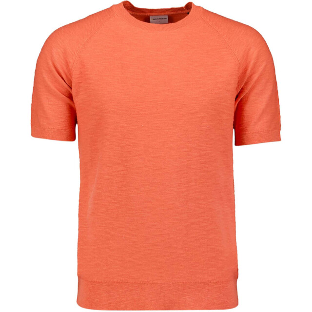 No Excess T-shirt korte mouw ronde hals gebreid melon 23210248-191 large