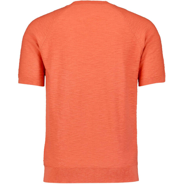 No Excess T-shirt korte mouw ronde hals gebreid melon 23210248-191 large