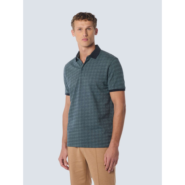 No Excess Polo korte mouw 2 kleuren jacquard night 23380303-078 large