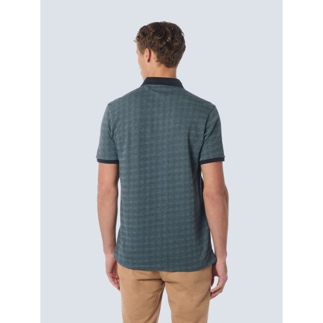 No Excess Polo korte mouw 2 kleuren jacquard night 23380303-078 large