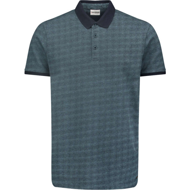 No Excess Polo korte mouw 2 kleuren jacquard night 23380303-078 large