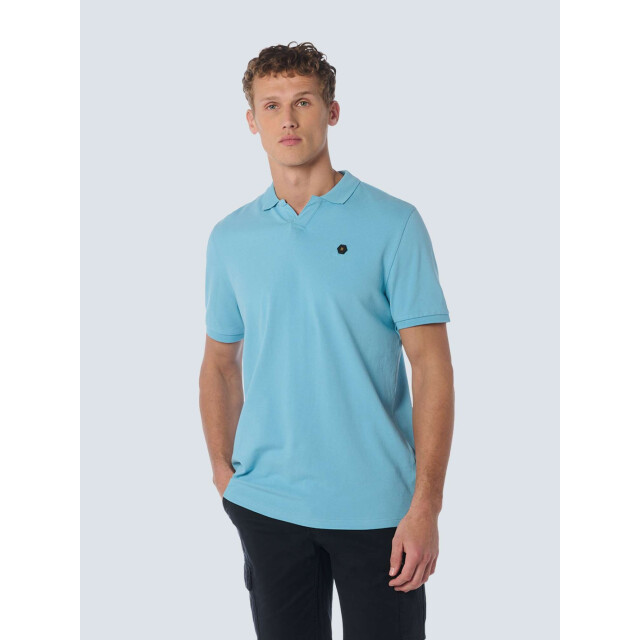 No Excess Polo korte mouw stretch aqua 23390361-036 large