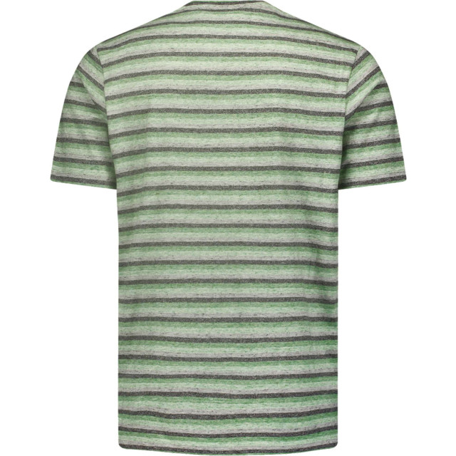 No Excess T-shirt korte mouw ronde hals met streep green 23350329-050 large