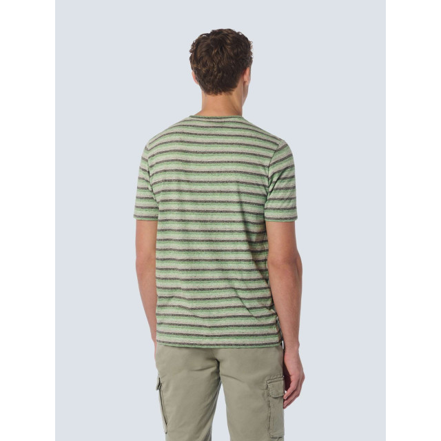 No Excess T-shirt korte mouw ronde hals met streep green 23350329-050 large