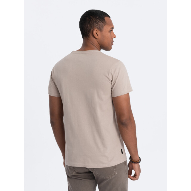Ombre T-shirt heren warm grijs vidalgo OM-0146-7 large