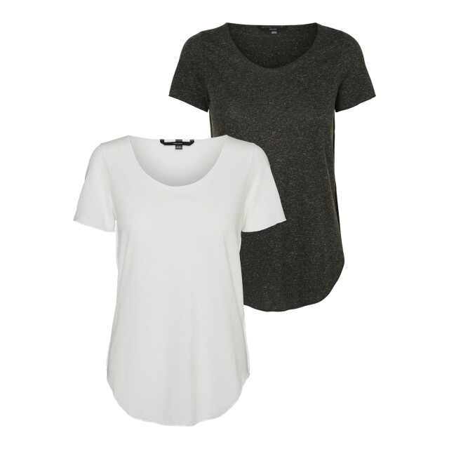 Vero Moda Vmlua ss top ga 2pack noos 10172454 large