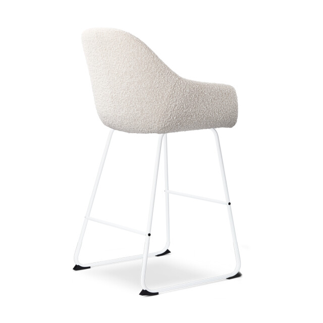 Nolon Nino-mae barkruk bouclé wit onderstel 65 cm set van 2 2831519 large
