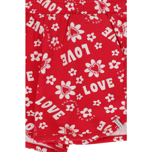 Looxs Revolution Sweat short love voor meisjes in de kleur 2413-7669-983 large