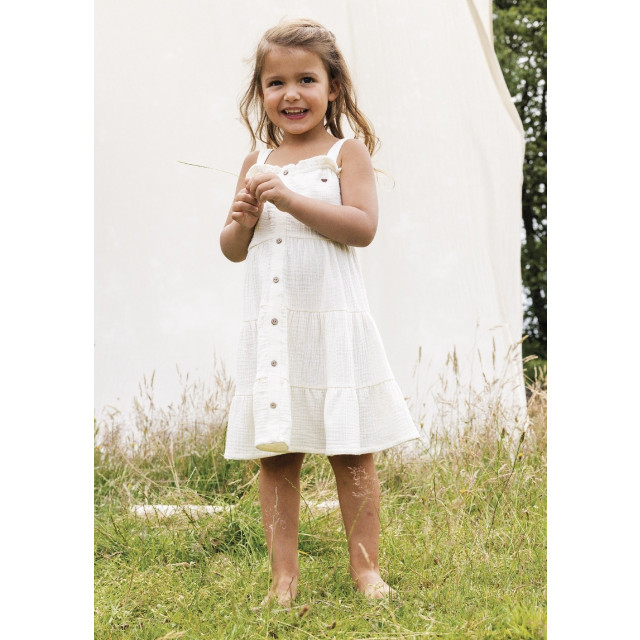 Looxs Revolution Mousseline zomerjurk ivory voor meisjes in de kleur 2413-7859-005 large