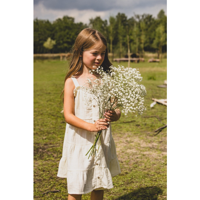 Looxs Revolution Mousseline zomerjurk ivory voor meisjes in de kleur 2413-7859-005 large