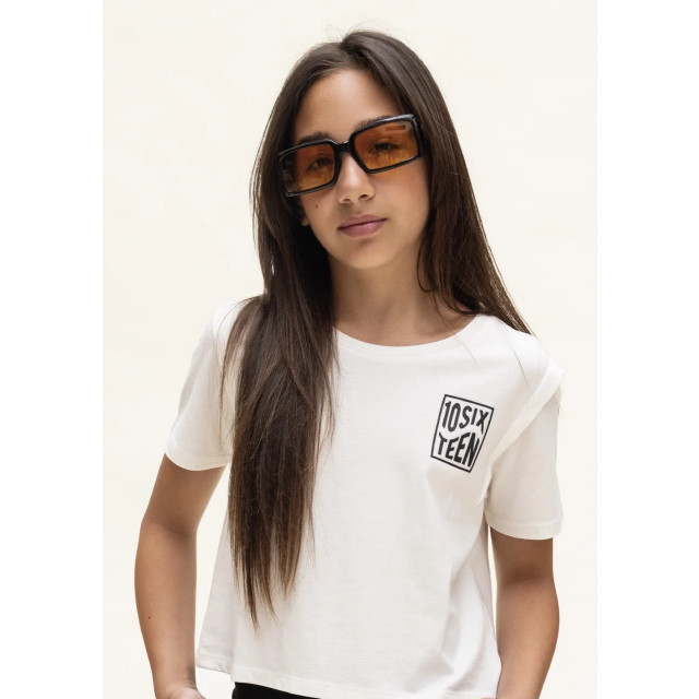 Looxs Revolution T-shirt katoen/modal creamy voor meisjes in de kleur 2413-5477-003 large