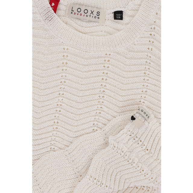 Looxs Revolution Gebreide top ivory voor meisjes in de kleur 2413-7161-005 large