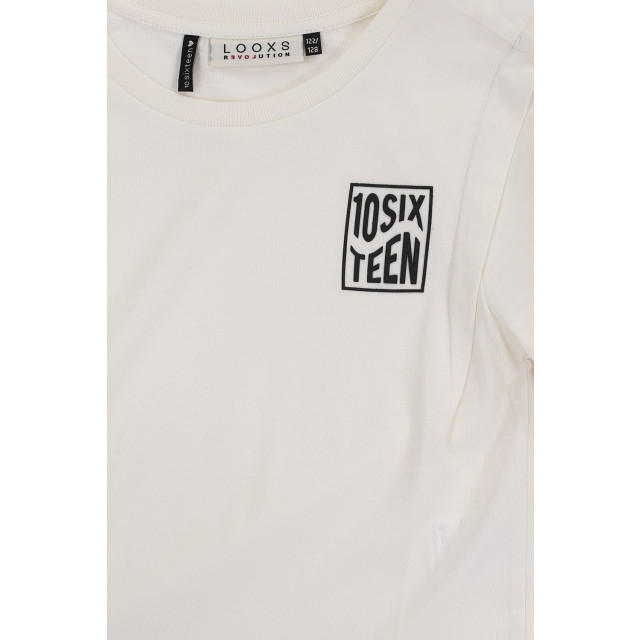 Looxs Revolution T-shirt katoen/modal creamy voor meisjes in de kleur 2413-5477-003 large