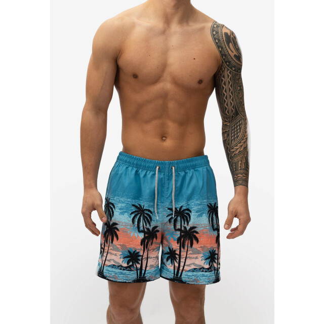Happy Shorts Heren zwemshort strand palmbomen print HS-SW-1000 large