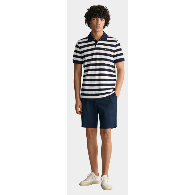 Gant Polo korte mouw stripe ss pique polo 2013040/433 181299 large