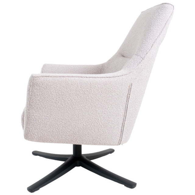 Home67 Fauteuil ties bouclé naturel 2881002 large