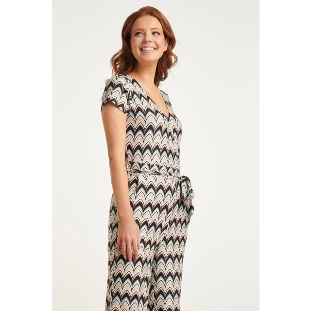 Smashed Lemon 24427 zachte stretch grafische print zomer jumpsuit 24427-998-3XL large