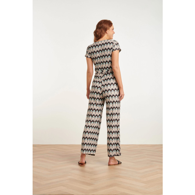 Smashed Lemon 24427 zachte stretch grafische print zomer jumpsuit 24427-998-L large