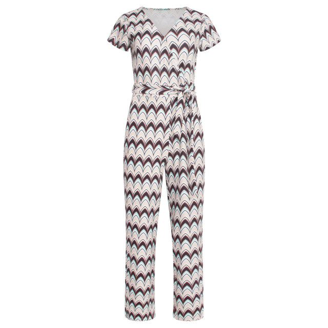 Smashed Lemon 24427 zachte stretch grafische print zomer jumpsuit 24427-998-L large