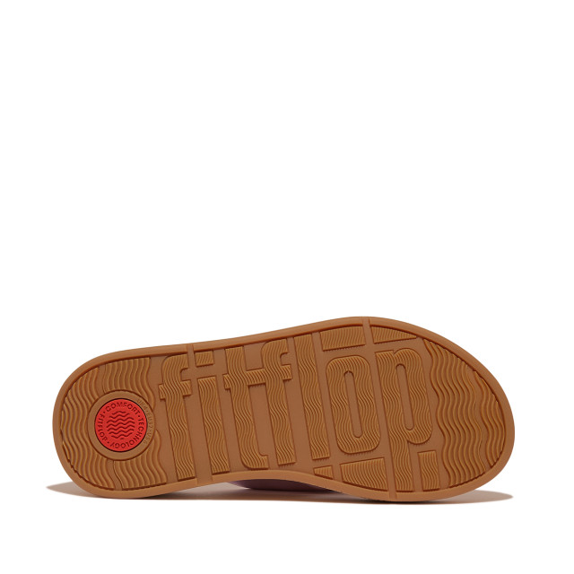 FitFlop F-mode leather-twist flatform toe-thongs (cork) HN3 large