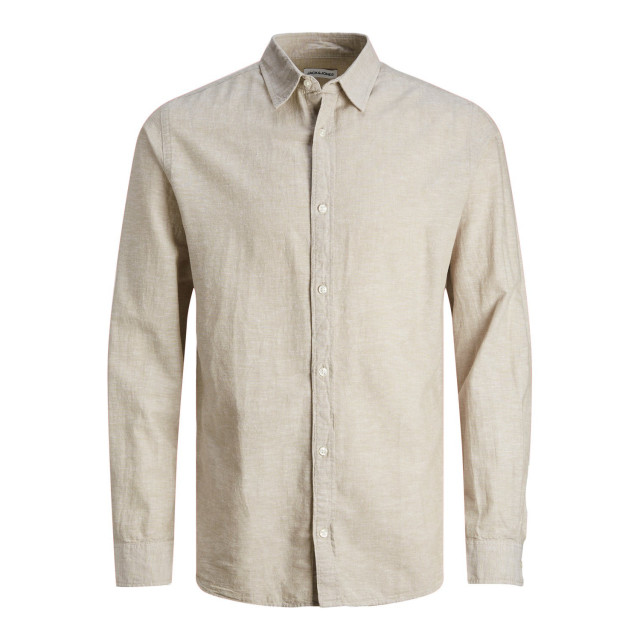 Jack & Jones Linen blend shirt l/s 12248936-CRO-176 large