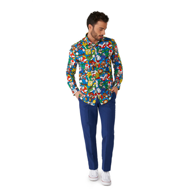 OppoSuits Shirt ls super mario™ OSSM-0028 large