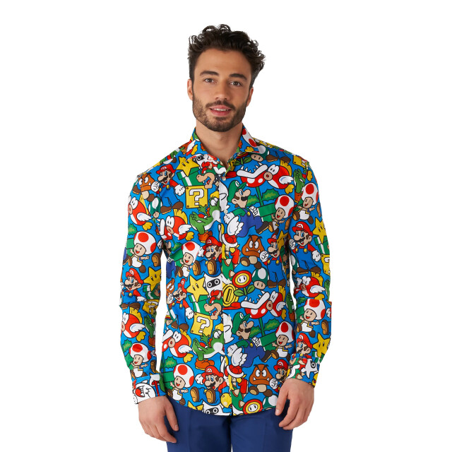 OppoSuits Shirt ls super mario™ OSSM-0028 large