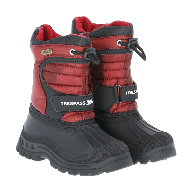 Trespass Unisex kukun instap winter sneeuw laarzen voor kinderen UTTP986_red large