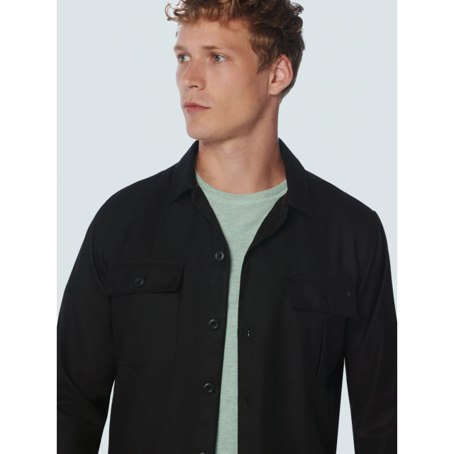 No Excess Heren overshirt 22531108 020 black No Excess Overshirt 22531108 020Black large