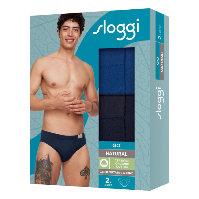 Sloggi Go natural brief 2-pack m008 10214618 M008 Multi large