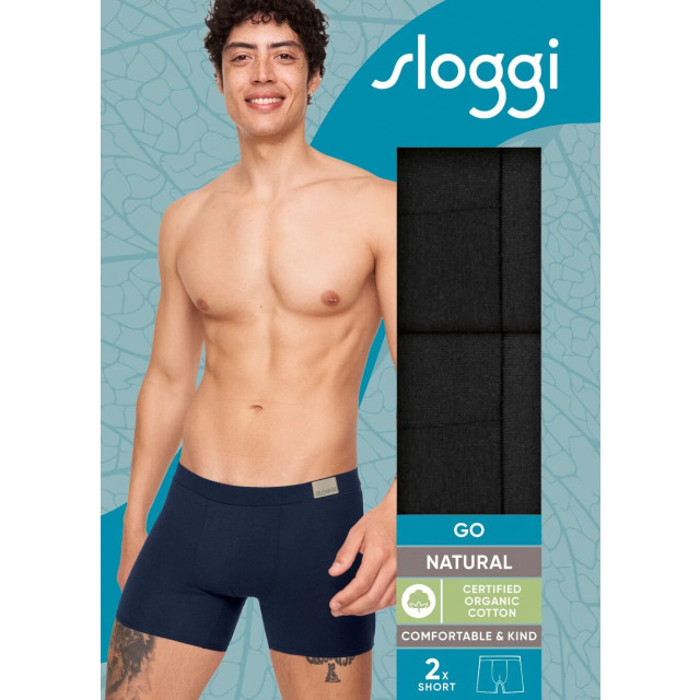 Sloggi Go natural short 2-pack 0004 10214598 0004 Black large