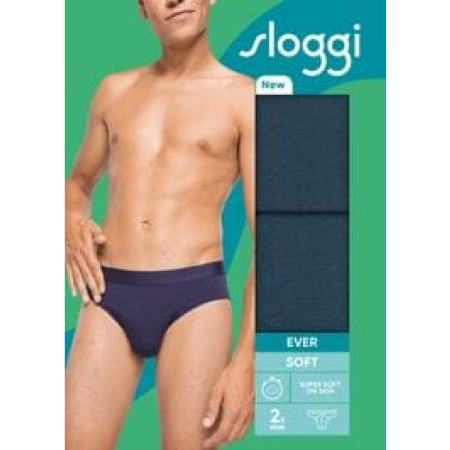 Sloggi Ever soft mini 2-pack turquoise Sloggi Men Ever Soft Mini 2 pack 10209434 large