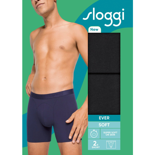 Sloggi Ever soft short 2-pack - Sloggi Men Ever Soft Short 2 pack 10209425 Blue large