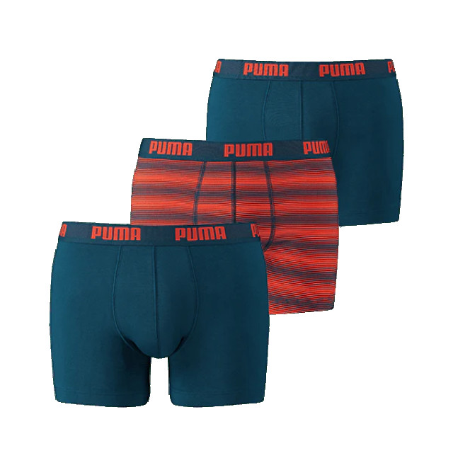 Puma Stripe design boxer 3-pack blue/ orange 671031001 286 blue/orange large