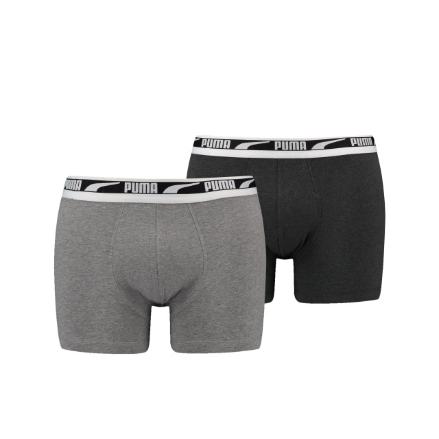 Puma Men multi logo boxer 2-pack 701221416 mélange 701221416 003Grey Mélange large