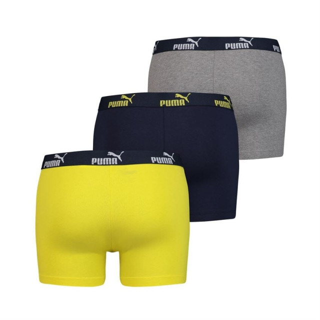 Puma Number 1 boxer 3-pack navy/ yellow 681005001 960 navy / yellow large