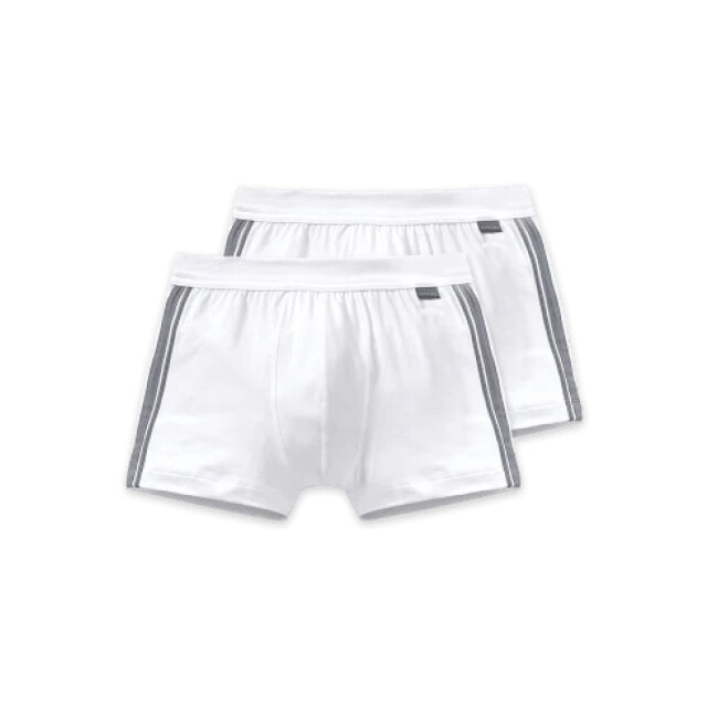 Schiesser Cotton stretch shorts 2-pack wit 035111 100 wit large