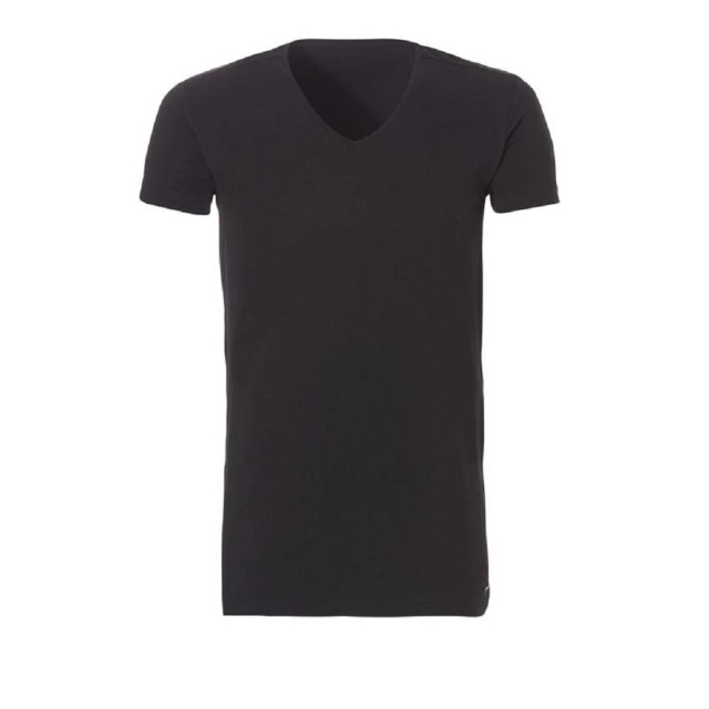 Ten Cate 30847 basic v-shirt long 2-pack - 30847 090 black large